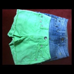 Girl’s denim shorts 2 pair size 8 slim by Justice